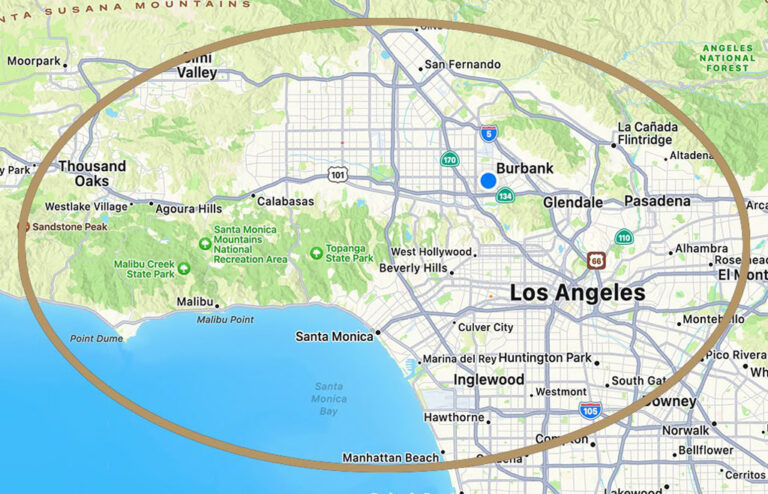 image of a map of the greater Los Angeles area