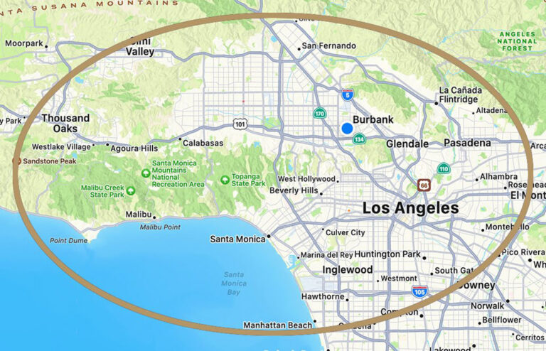 image of a map of the greater Los Angeles area
